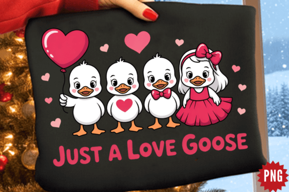 Download Funny Valentine PNG, Just a Love Goose P - Premium Bundle