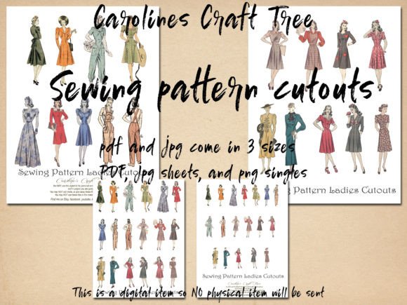 Download Sewing Pattern Lady Cutouts - Sewing Collection